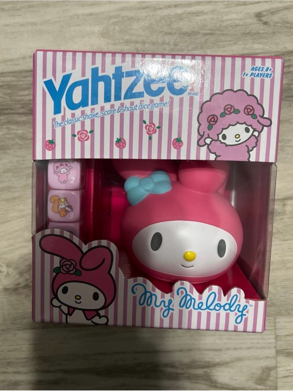 My Melody Pink Collectible Yahtzee dice game